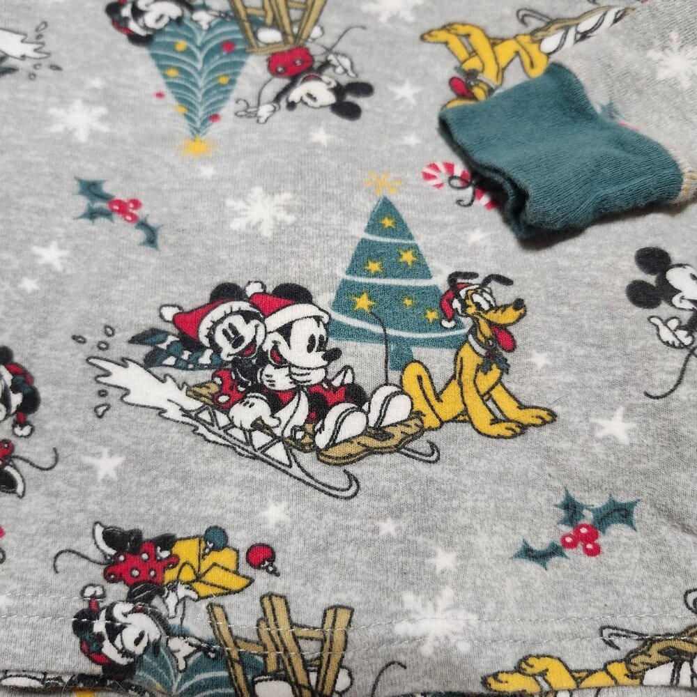 Disney Junior Infant 18M Mickey Mouse Holiday Snug-Fit Cotton Christmas PJ Set - Picture 2 of 4